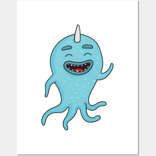 cute octopus Posters and Art